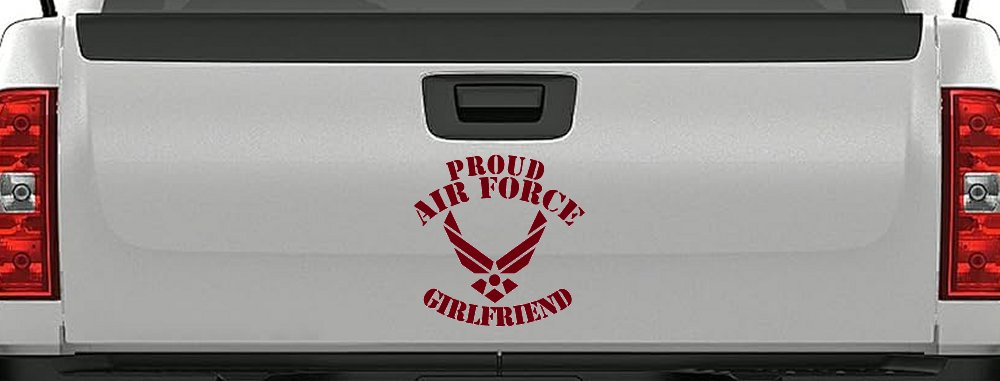 Proud Air Force Girlfriend Military Car or Truck Window Decal Sticker