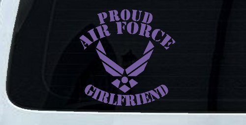 Proud Air Force Girlfriend Military Car or Truck Window Decal Sticker