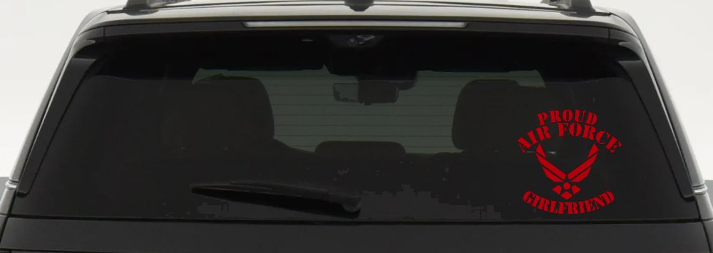 Proud Air Force Girlfriend Military Car or Truck Window Decal Sticker