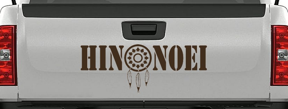 Hinonoei With Dreamcatcher Western Car or Truck Window Vinyl Decal Sticker (Brown)