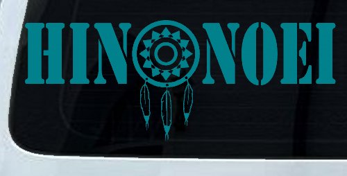 Hinonoei With Dreamcatcher Western Car or Truck Window Vinyl Decal Sticker (Turquoise Blue)