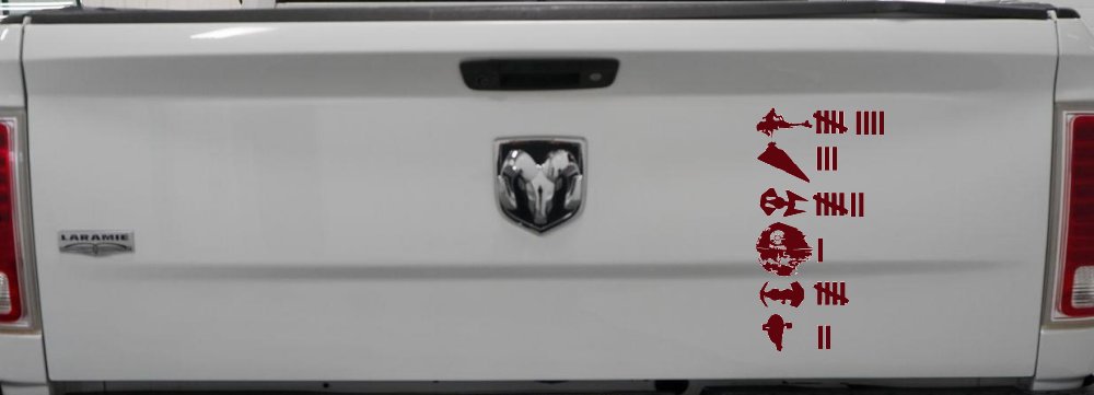 Star Wars Keeping Count Empire Sci Fi Car or Truck Window Decal Sticker