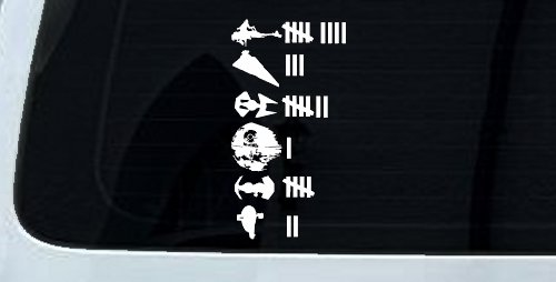Star Wars Keeping Count Empire Sci Fi Car or Truck Window Decal Sticker