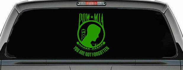 POW MIA You Are Not Forgotten Military Car or Truck Window Decal Sticker