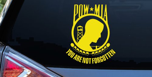 POW MIA You Are Not Forgotten Military Car or Truck Window Decal Sticker