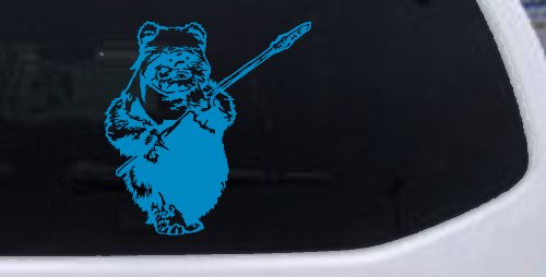 Star Wars Ewok Wicket Sci Fi Car or Truck Window Decal Sticker