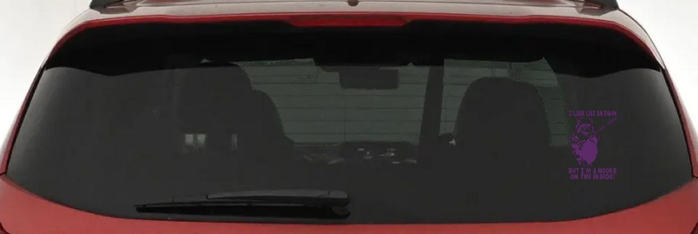 I Look Like An Ewok But I'm Wookie On The Inside Sci Fi Car or Truck Window Decal Sticker