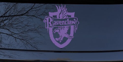 Ravenclaw Crest Sci Fi Car or Truck Window Decal Sticker (Purple)