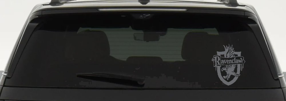 Ravenclaw Crest Sci Fi Car or Truck Window Decal Sticker (Silver)