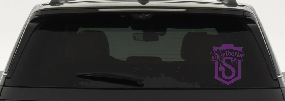 Slytherin Crest Sci Fi Car or Truck Window Decal Sticker (Violet)