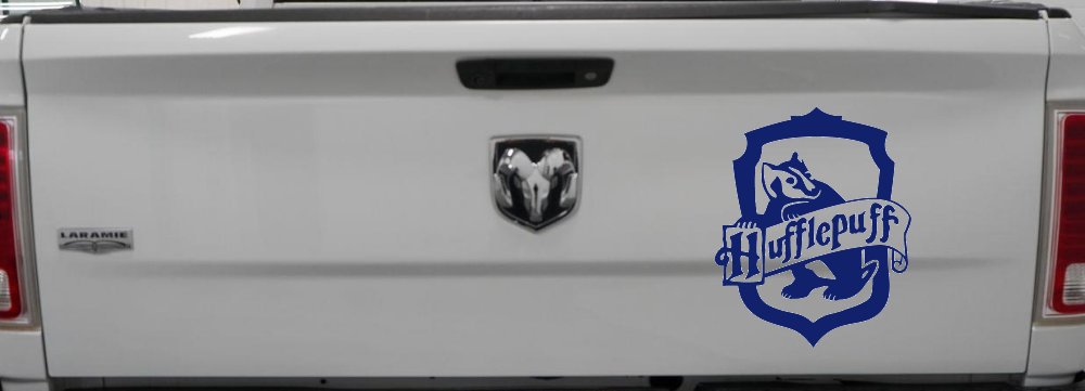 Hufflepuff Crest Sci Fi Car or Truck Window Decal Sticker