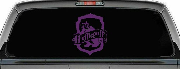 Hufflepuff Crest Sci Fi Car or Truck Window Decal Sticker