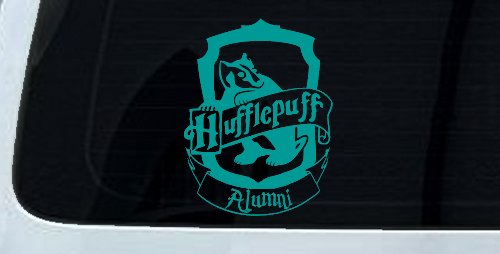 Hufflepuff Alumni Sci Fi Car or Truck Window Vinyl Decal Sticker (Turquoise)