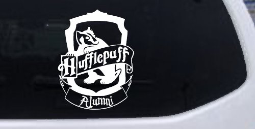 Hufflepuff Alumni Sci Fi Car or Truck Window Decal Sticker (White)