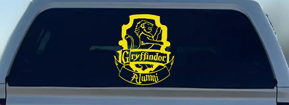 Gryffindor Alumni Sci Fi Car or Truck Window Decal Sticker