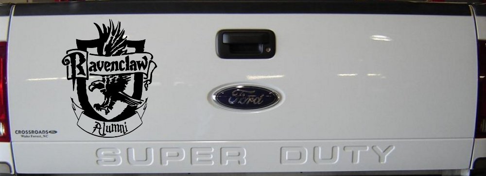 Ravenclaw Alumni Sci Fi Car or Truck Window Vinyl Decal Sticker (Black)