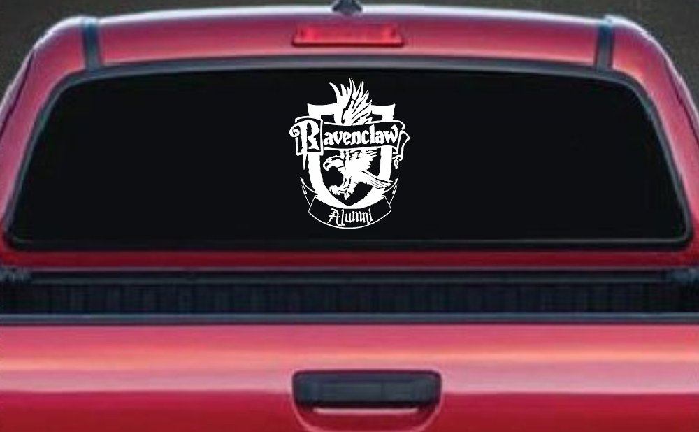 Ravenclaw Alumni Sci Fi Car or Truck Window Decal Sticker (White)