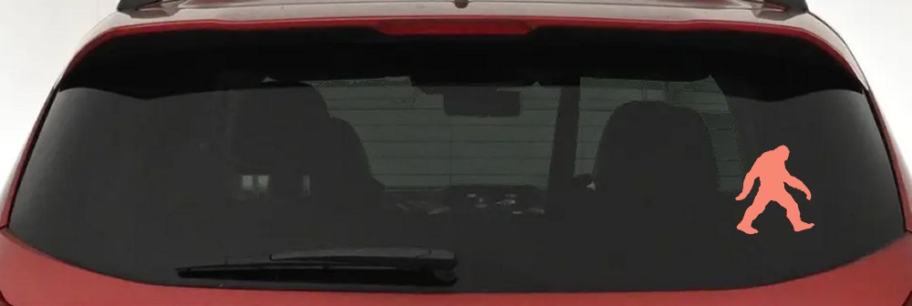 Bigfoot Sasquatch Sci Fi Car or Truck Window Decal Sticker