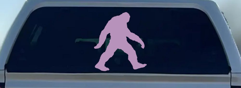Bigfoot Sasquatch Sci Fi Car or Truck Window Decal Sticker (Lilac)