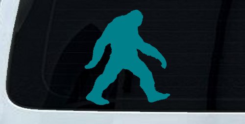 Bigfoot Sasquatch Sci Fi Car or Truck Window Decal Sticker (Turquoise Blue)