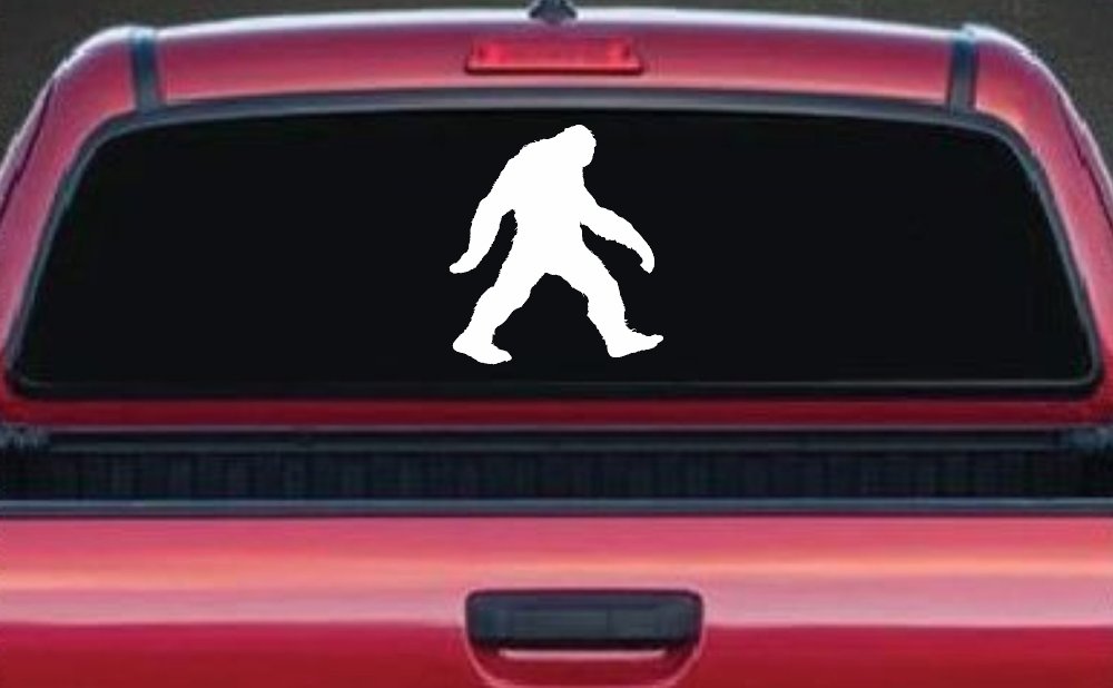 Bigfoot Sasquatch Sci Fi Car or Truck Window Vinyl Decal Sticker (White)