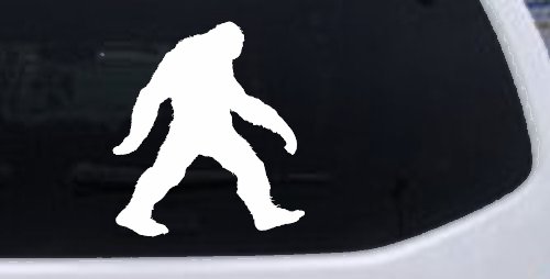 Bigfoot Sasquatch Sci Fi Car or Truck Window Vinyl Decal Sticker (White)