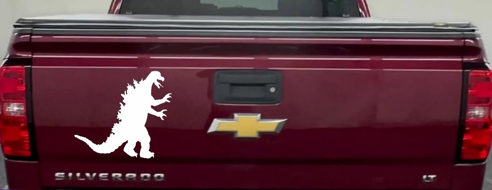 Godzilla Monster Sci Fi Car or Truck Window Decal Sticker