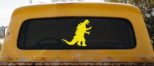 Godzilla Monster Sci Fi Car or Truck Window Decal Sticker