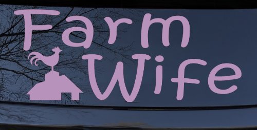 Farm Wife Country Car or Truck Window Decal Sticker (Lilac)
