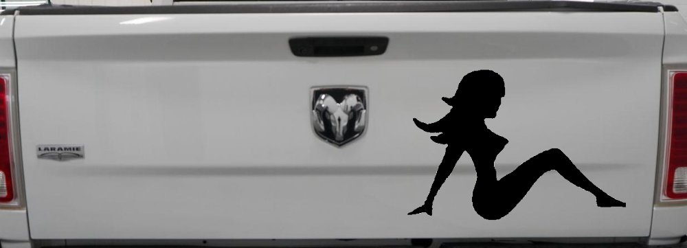Mud Flap Women Car or Truck Window Decal Sticker