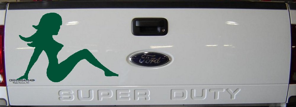 Mud Flap Women Car or Truck Window Decal Sticker