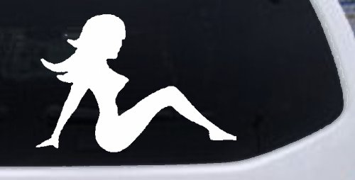 Mud Flap Women Car or Truck Window Decal Sticker