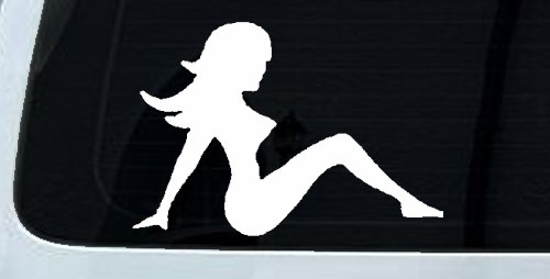 Mud Flap Women Car or Truck Window Decal Sticker