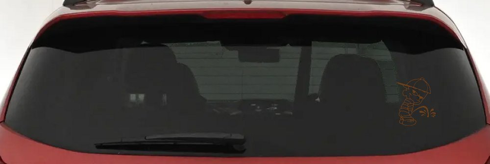 Calvin Peeing Pee Ons Car or Truck Window Decal Sticker