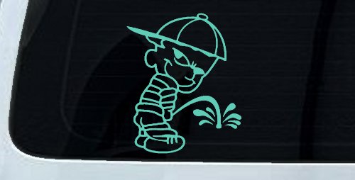 Calvin Peeing Pee Ons Car or Truck Window Decal Sticker