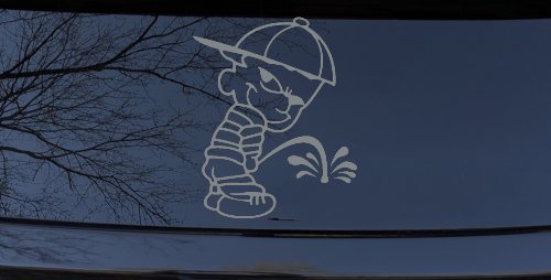 Calvin Peeing Pee Ons Car or Truck Window Decal Sticker