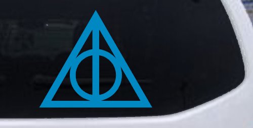 The Deathly Hallows Symbol Sci Fi Car or Truck Window Decal Sticker