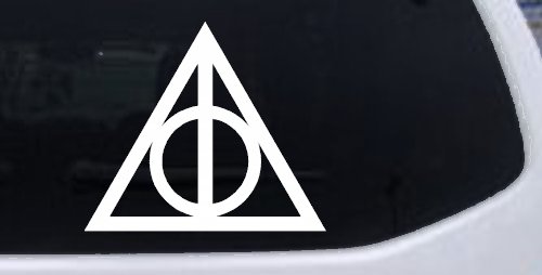 The Deathly Hallows Symbol Sci Fi Car or Truck Window Decal Sticker