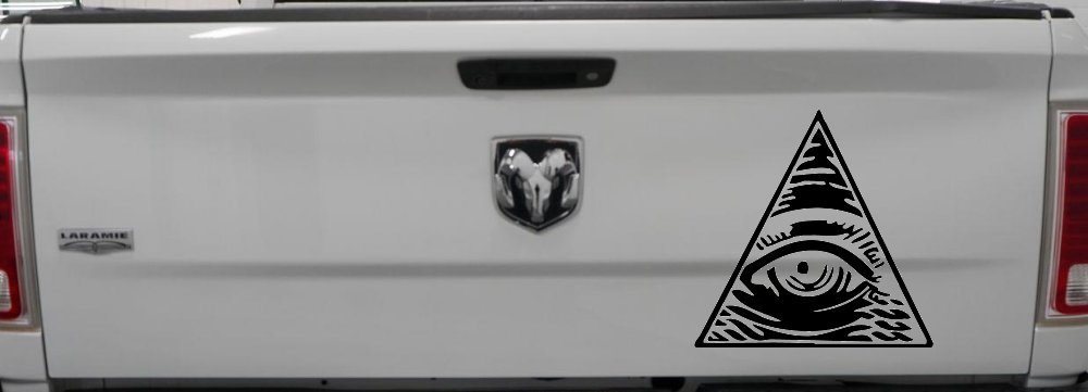 All Seeing Eye Illuminati Car or Truck Window Decal Sticker