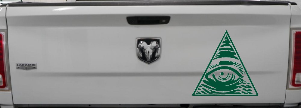All Seeing Eye Illuminati Car or Truck Window Decal Sticker