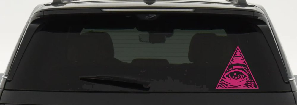 All Seeing Eye Illuminati Car or Truck Window Decal Sticker