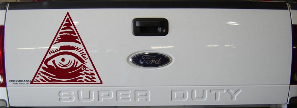 All Seeing Eye Illuminati Car or Truck Window Decal Sticker