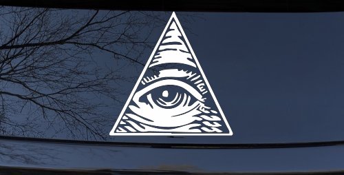 All Seeing Eye Illuminati Car or Truck Window Decal Sticker