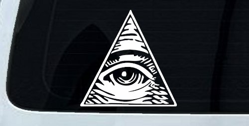All Seeing Eye Illuminati Car or Truck Window Decal Sticker