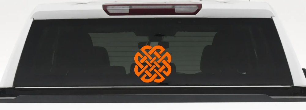 Celtic Knot Of Protection Other Car or Truck Window Vinyl Decal Sticker (Orange)
