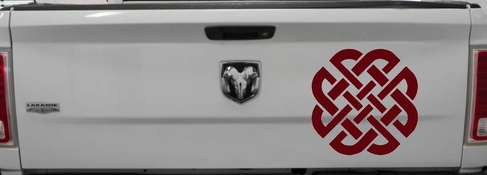 Celtic Knot Of Protection Other Car or Truck Window Decal Sticker (Purple Red)