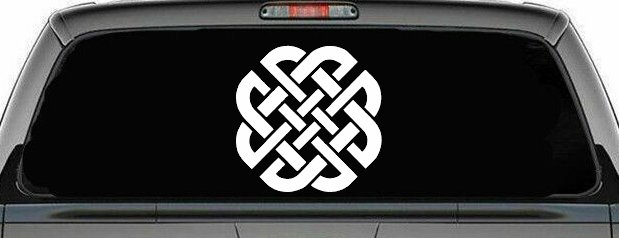 Celtic Knot Of Protection Other Car or Truck Window Decal Sticker (White)