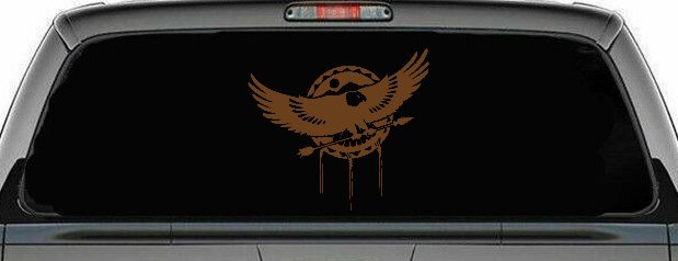 Dream Catcher Eagle Holding Arrow Native American Indian Dreamcatcher Car or Truck Window Decal Sticker