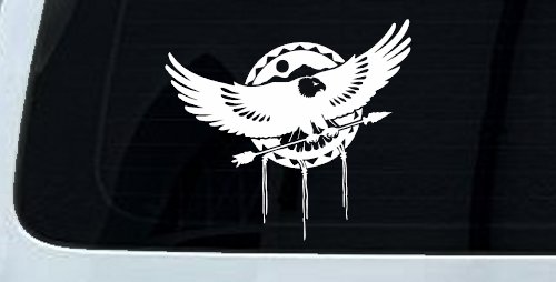 Dream Catcher Eagle Holding Arrow Native American Indian Dreamcatcher Car or Truck Window Decal Sticker
