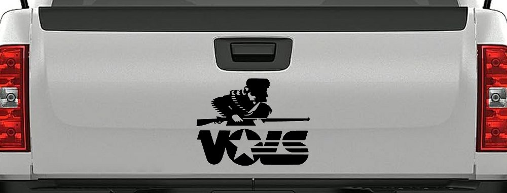 Tennessee Volunteers Car or Truck Window Decal Sticker (Black)